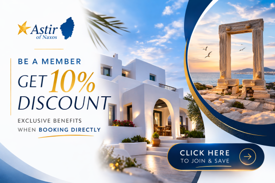 hotel in Naxos near Saint George beach with garden